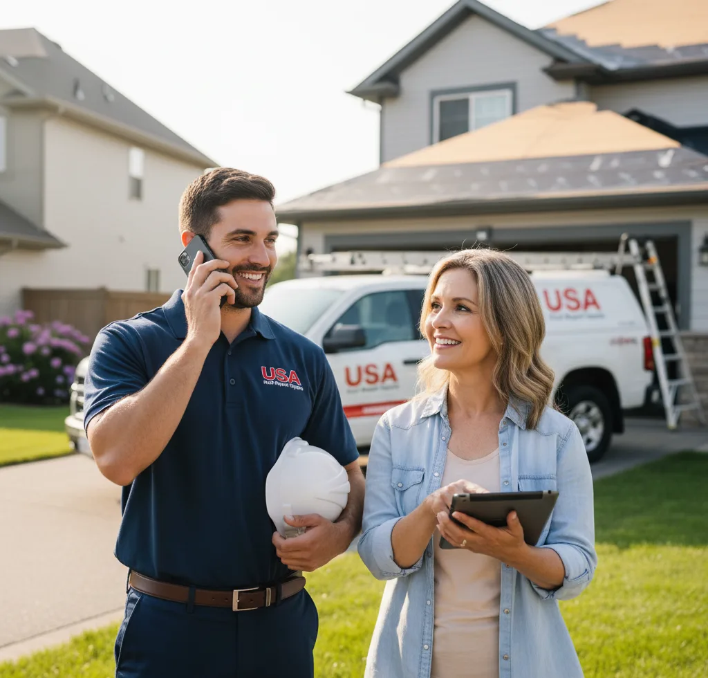USA Roof Repair Experts customer support in Cardington